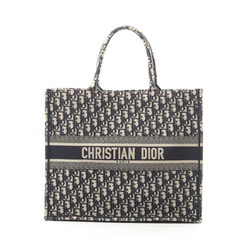 Christian Dior BOOK TOTE Tote Bag Beige Canvas #RCB1171
