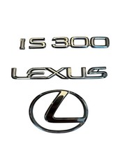 01-05 Lexus Jce10l Is300 Rear Trunk Lid Emblem Logo Badge Symbol Set Oem
