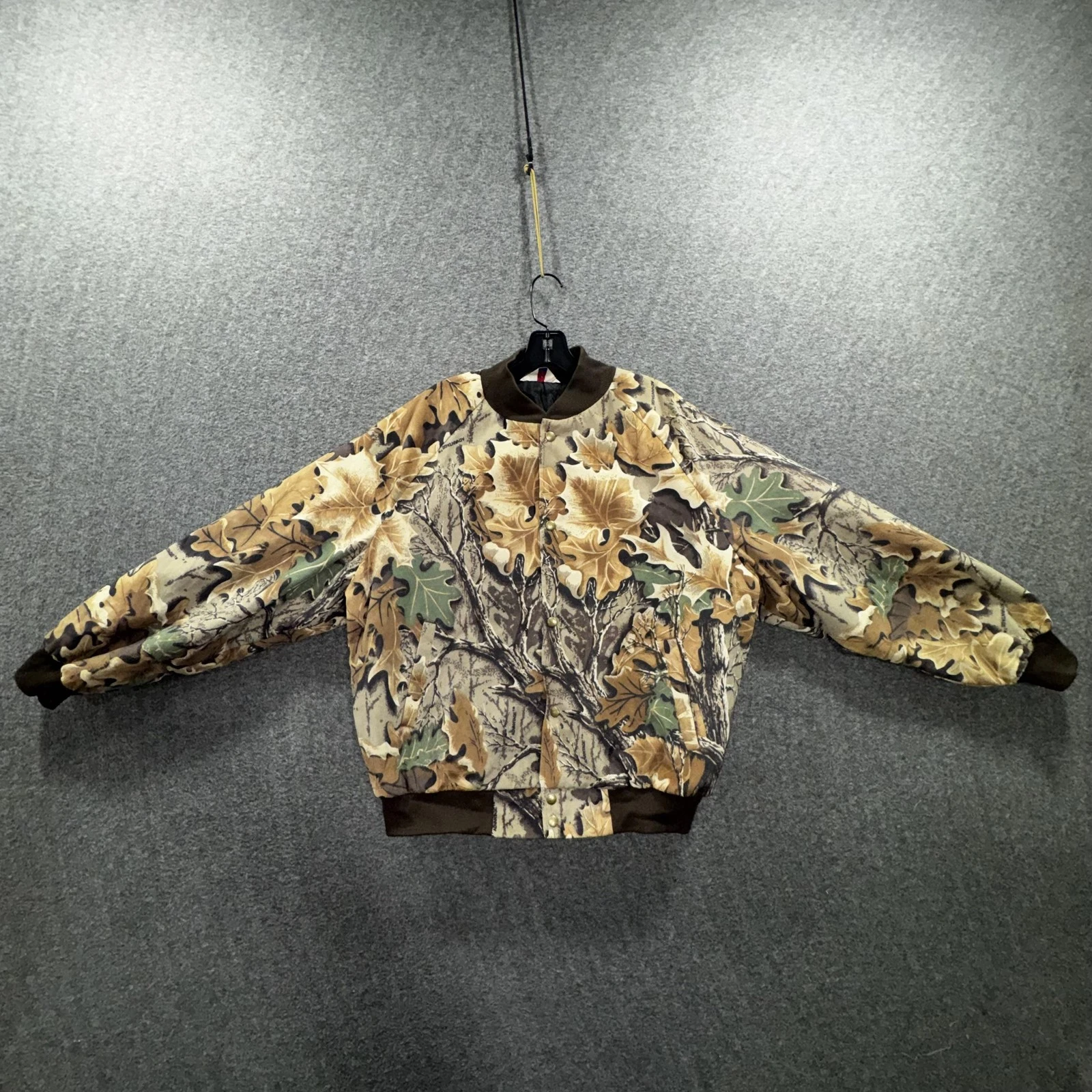 Vintage WestArk Jacket Mens XL Brown Camo Quilted Bomber Hunting USA 90s