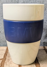 Bmw White Ceramic Coffee Travel 5 Mug Tumbler Cup Blue Embossed Silicone Sleeve Bmw White Ceramic Coffee Travel 5 Mug Tumbler Cup Blue Embossed Silicone Sleeve