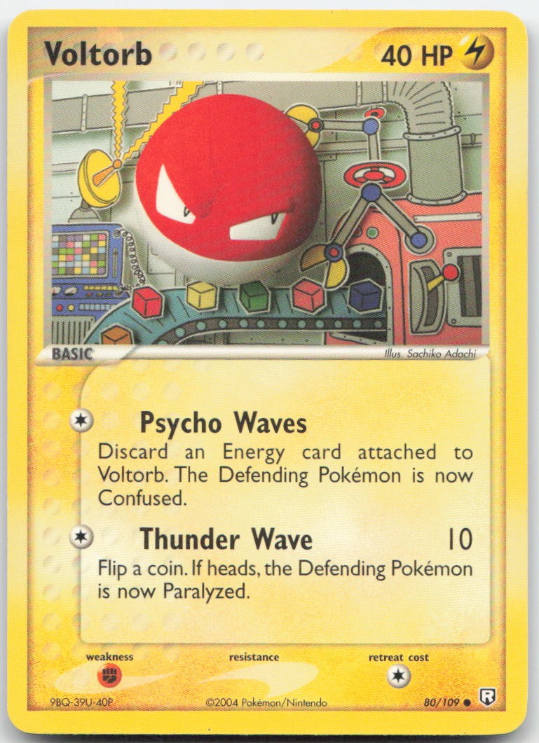 Voltorb 80/109 EX Team Rocket Returns Common Pokemon LP