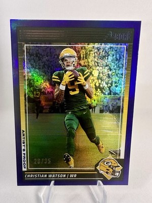 2024 Score - Christian Watson #104 Artist's Proof Blue /35 Green Bay Packers WR