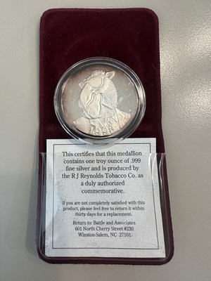 1913-1993 80th Anniversary Joe Camel 1 oz .999 Fine Silver w