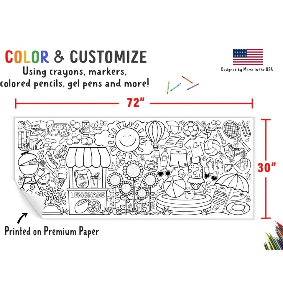 Expression Classification Tiny Expressions Giant Coloring Poster Kids - | Rolled, Not Folded 30 ...