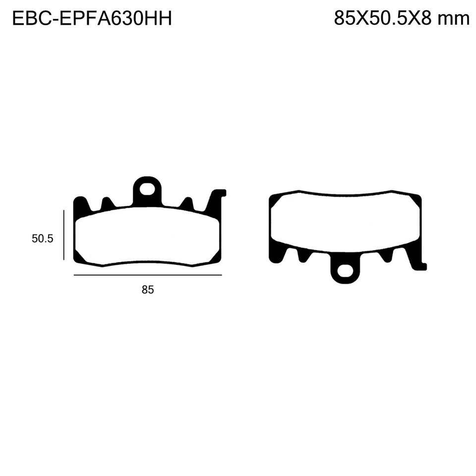 EBC Front EPFA630HH EPFA Extreme Pro Brake Pads Can AM Spyder ST LTD 13-15 - Image 2 of 4