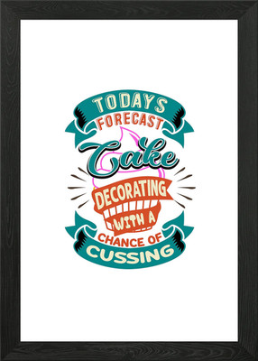 Forecast Cake Dekorieren Gerahmtes Wandbild Poster Leinwanddruck Bild