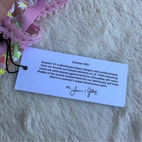 For Love And Lemons Tutti Fruiti Shimmer Garter Belt NWT Size XXS