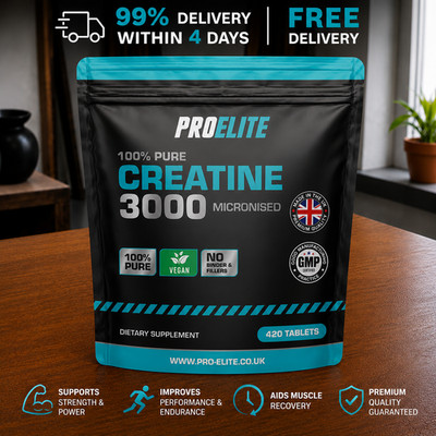 ProElite Nuke Nutrition Creatine Monohydrat 3000mg, 420 Kapseln, Vegan