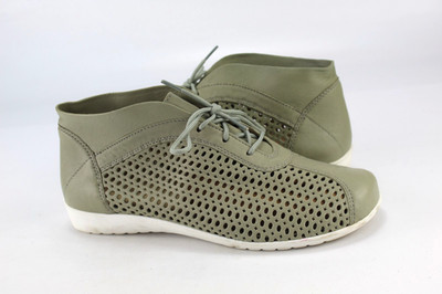 Helvesko Gr.38 Damen Halbschuhe Schnürschuhe Sneaker Slipper Leder    P 261