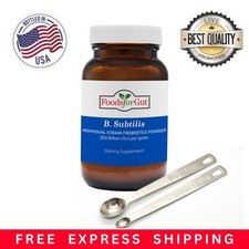Bacillus Subtilis Probiotic Powder 200B CFU Bottled in USA No Additives