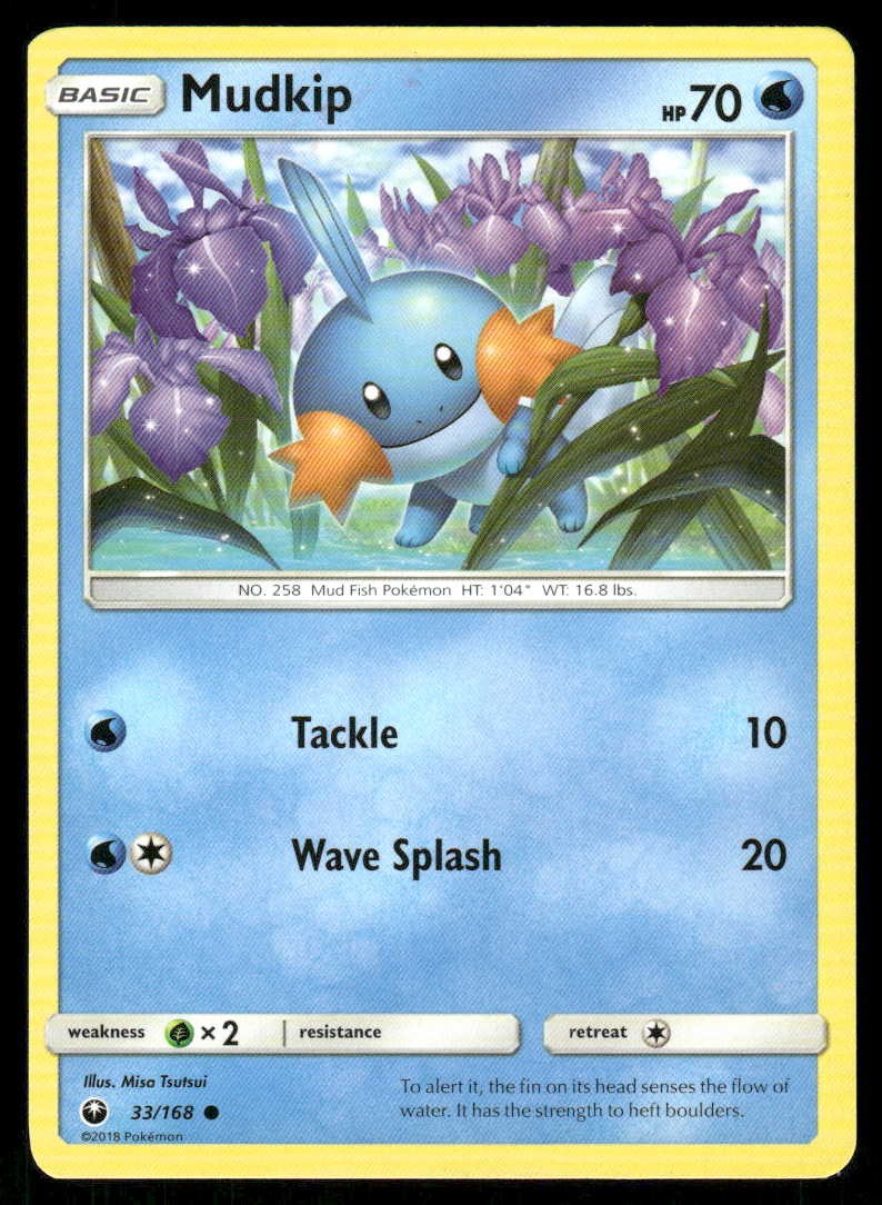 Pokemon Mudkip Celestial Storm 33/168 C NM/M