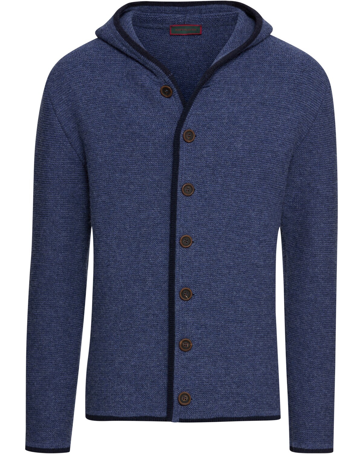 REITMAYER Linksstrickjacke mit Kapuze Kragenlos Strickjacken Herren NEU
