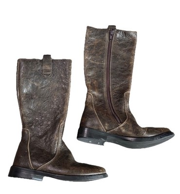 Pè Pè Italy Pepe Kids Ridding Boots 31 Size 13 US Brown Leather Zipper