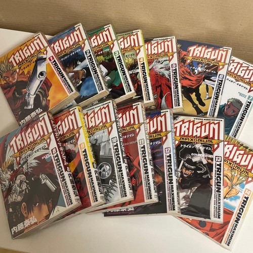 TRIGUN MAXIMUM Manga Vol.1-14 Complete Set Japanese Comics Used Collection