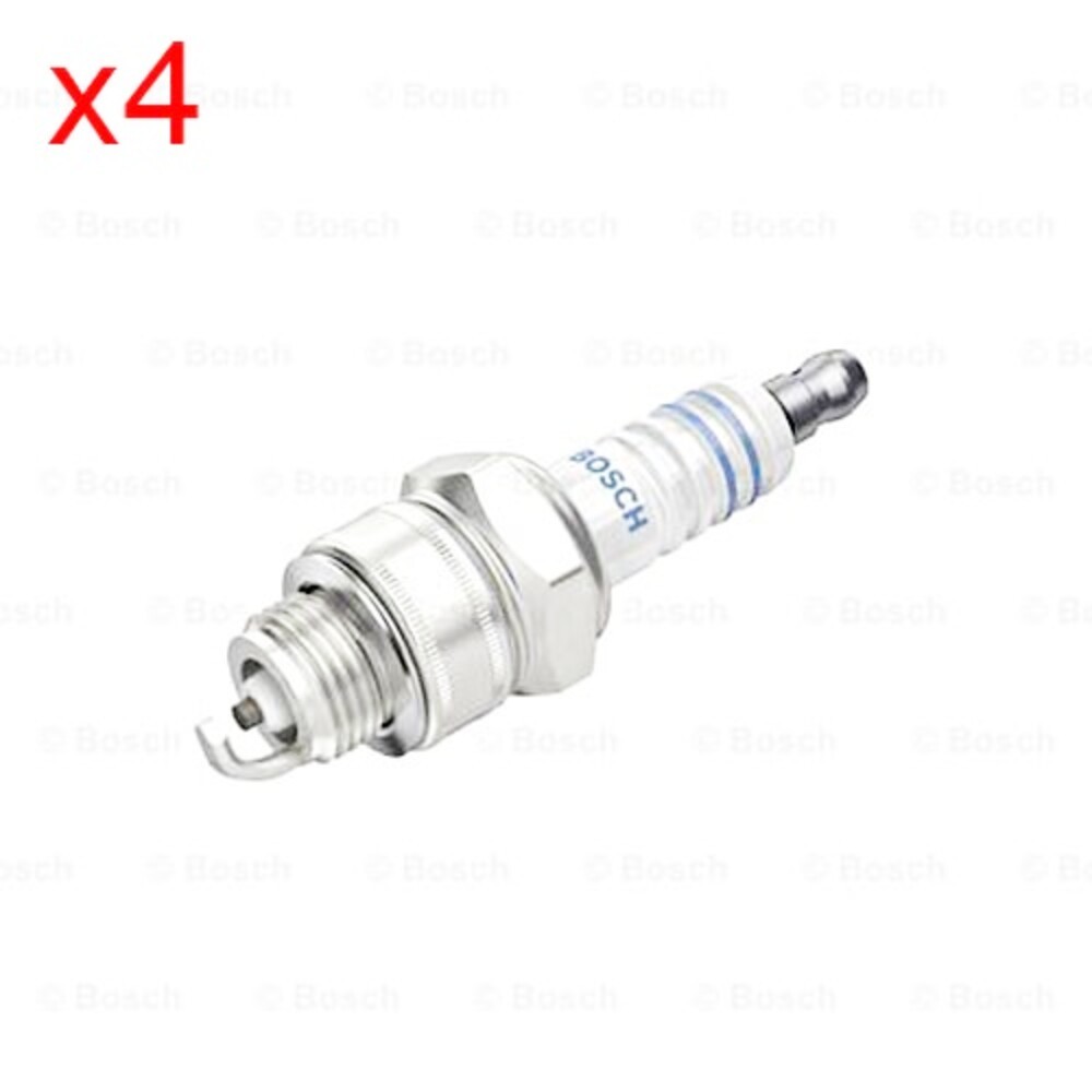 BOSCH Spark Plug x4 Petrol For Wartburg 353 APRILIA Motorcycles 0.05-3.6L 1953-