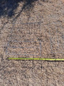 Vintage Off Floor Chrome Metal Shoe Racks (3) and (1) wall mount