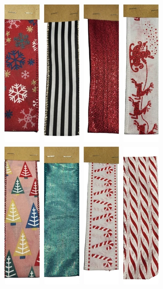 Member's Mark Premium Wire Edge Holiday Ribbon 1.5" Wide x 50 Yards Glitter Red - Image 2 of 4