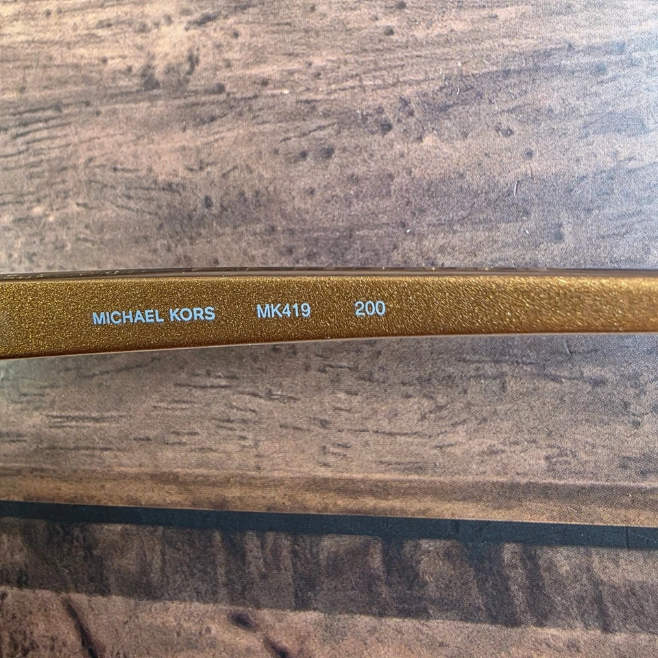 Gafas Michael Kors MK419 doradas sin montura 52-17-135 SOLO MARCOS Foto 4 de 4