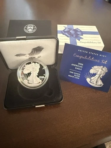 2026 Congratulations Set P American Eagle 1 oz Silver Proof Coin