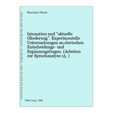 Intonation und aktuelle Gliederung. Experimen...
