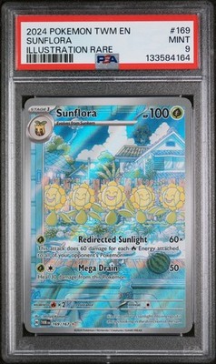 SUNFLORA #169 ILLUSTRATION RARE 2024 POKEMON TWM EN TWILIGHT