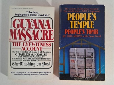 Jim Jones People's Temple & Guyana Massacre 2 Book Lot
