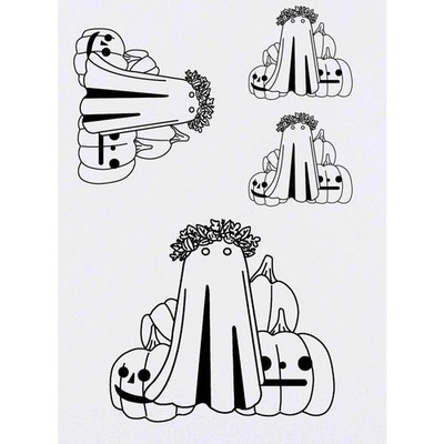 4 x ''Kürbisgeist'' Temporäre Tattoos / Transfers (TO00091136)