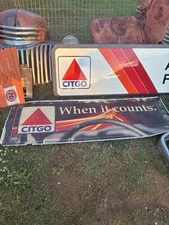Vintage Citgo Gas Station Plastic Sign Oil Automotive Repair shop