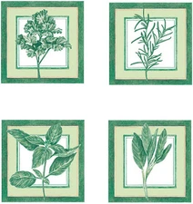 Rosemary Herb Sage Basil Parsley 25 Wallies Kitchen Spice Wallpaper Cutout Decor