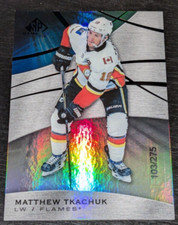 Matthew Tkachuk Calgary Flames 2019-20 Upper Deck SP Game Used Rainbow /275
