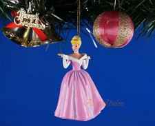 Decoration Ornament Xmas Decor Princess Glass Slipper Pink Cinderella N1042 B