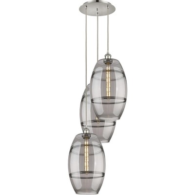 Innovations Lighting 113B-3P-PN-G557-10SM Ballston Vaz Pendant Polished Nickel
