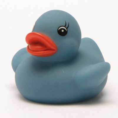Paperella Da Bagno Dark Duck In Gomma | Colore Grigio | Giocattolo Galleggiante Per Bambini | Sicura E Divertente - Foto 9