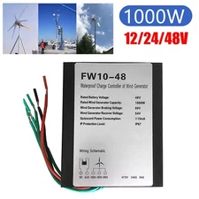 12V/24V/48V 1000W Wind Turbine Charge Controller Waterproof Generator Regulator
