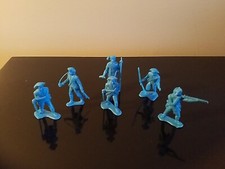 MPC Blue Revolutionary Civil War Soldiers Army Vintage 1960's 6 Pieces