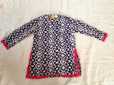GIRLS ROBERTA ROLLER RABBIT 100% COTTON LONG SLEEVE TUNIC DRESS SIZE 2T