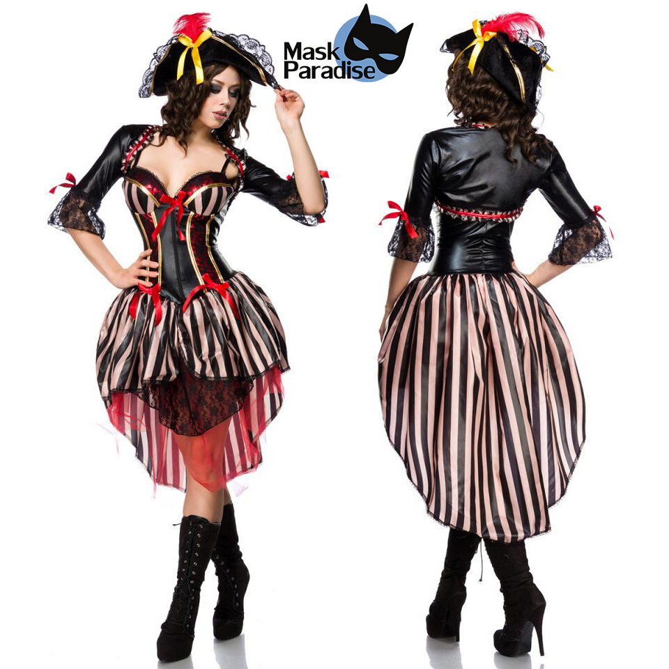 Disfraz De Pirata Para Mujer Corsaria Bucanera Carnaval 80034