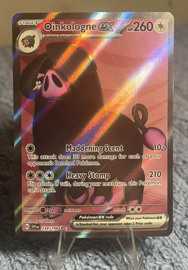 Oinkologne ex - 234/198 Scarlet & Violet FULL ART Pokemon - NM/MINT