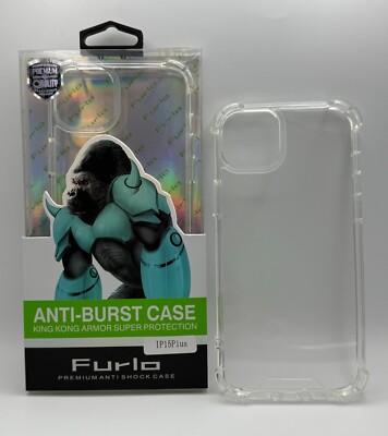 iPhone 15 Plus Handyhülle Klar Armor Silikon Case Shockproof Anti-Burst Neu