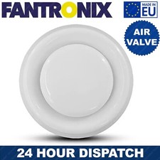 Circular Ceiling Air Vent Grill Outlet Valve Extractor Ventilation Duct White