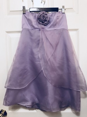 Forever 21 Womens strapless Lace Dress Lilac Size 6 Wedding formal | eBay