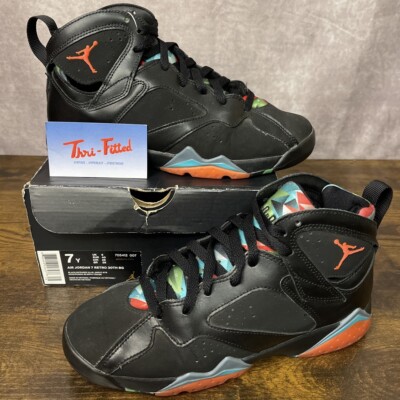 Jordan 7 Retro 30th Barcelona Nights 2015 Size 7Y/8.5W GS Authentic Run Sneakers