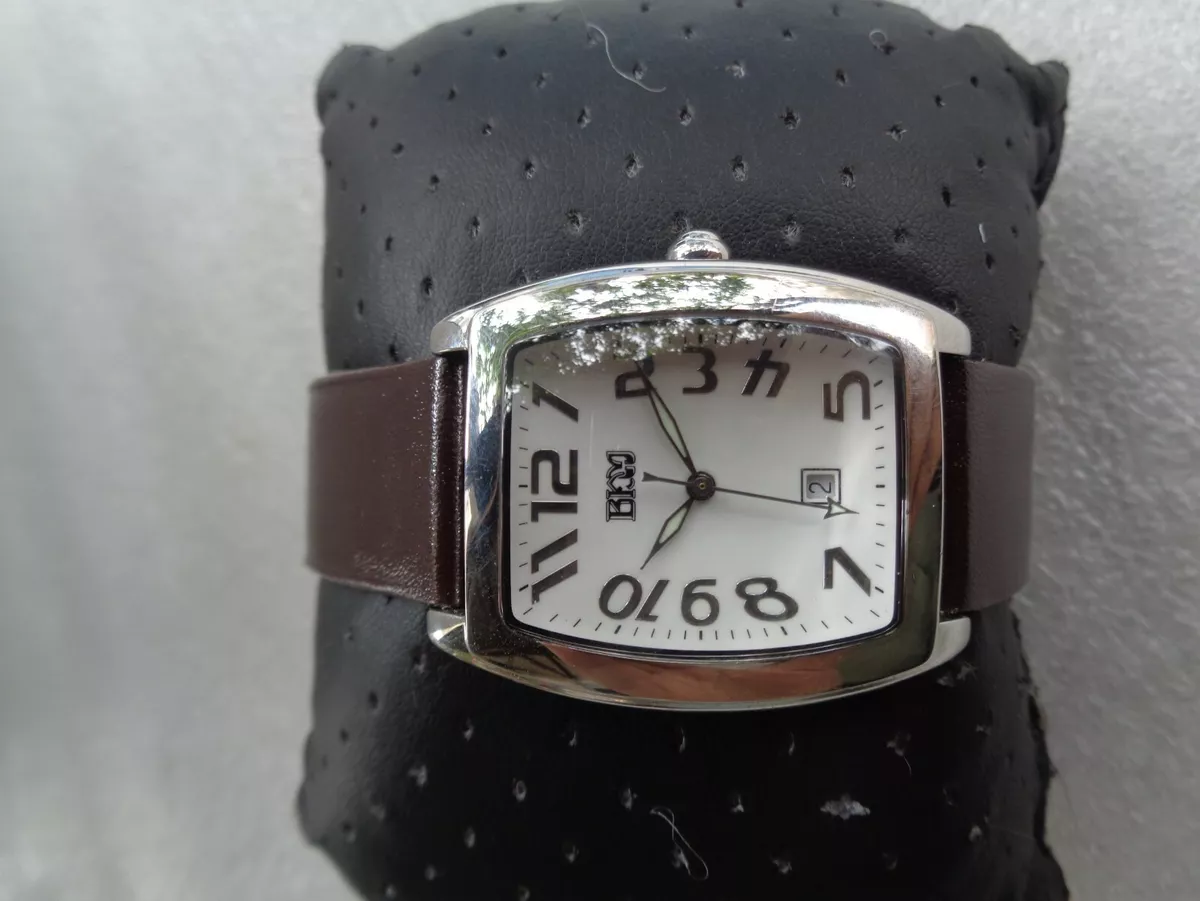 RARE SWISS BERNHARD H MAYER LE TONNEAU CLASSIC WHITE DIAL QUARTZ UNISEX WATCH