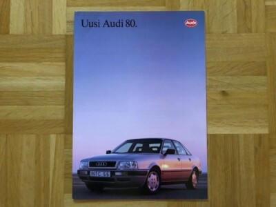 Brochure Audi 80 B4 1991 1992 VAG brochure brochure catalog