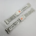 LOT OF 2 FOR SEIKO JUBILEE SS BRACELET 22mm 6309 7002 SKX007 WATCH FOLDED LINKS