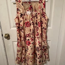 Rare Sweet Sinammon Anthropologie Dress Sheath Floral Velvet Textured Fall Large