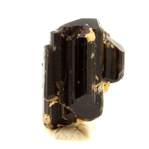 Pierres Et Minéraux. Collier Perles Tourmaline Multicolore Du Brésil + Obsidienne Noire 8 Chaine