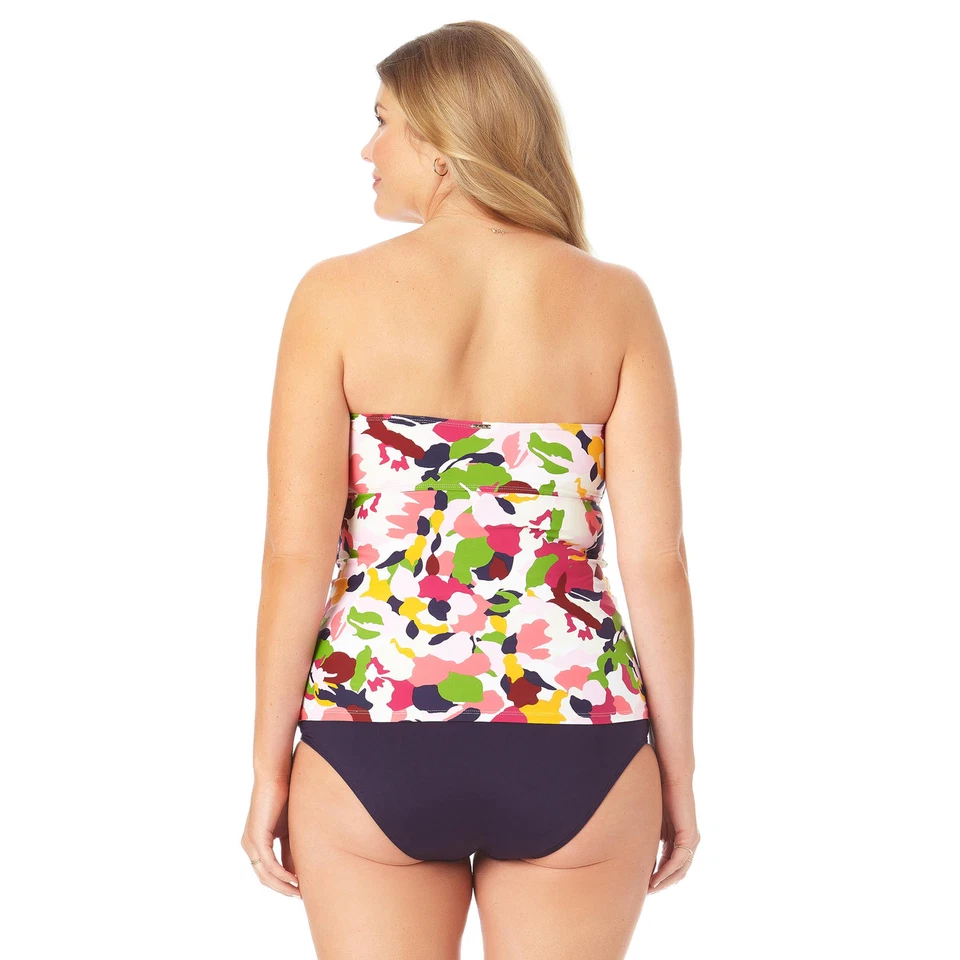 Anne Cole 300807 女式大码迷彩花瓣扭转背心,20W — 第 2/2 张图片