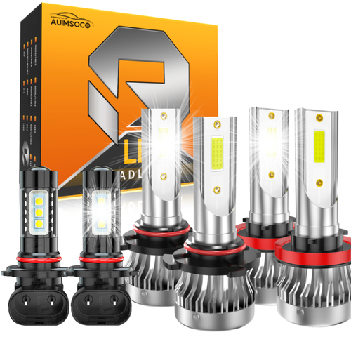 LED Headlight & Fog Light Bulbs Kit For Dodge Ram 1500/2500/3500 2002-2005 - 4 Bulbs 10 thumbnail image