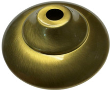 Solid Unfinish Spun Brass Vase Lamp Cap 2-9/16  Diameter  Free Shipping 